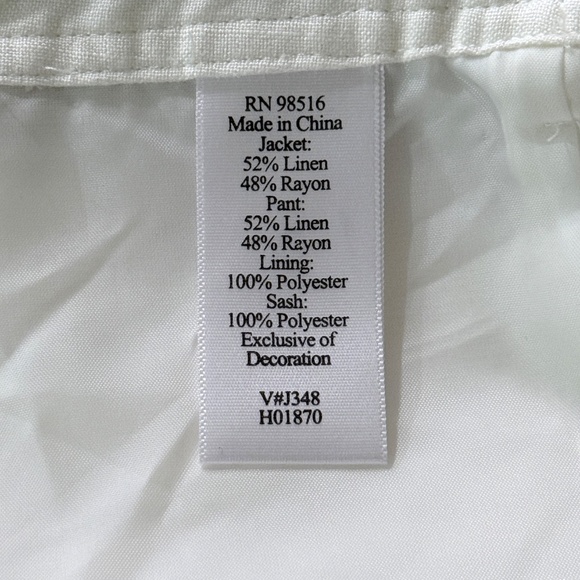 🌸 Plus Size 18 Coldwater Creek Linen Blend Two-Piece Set – Navy and White - Picture 5 of 9